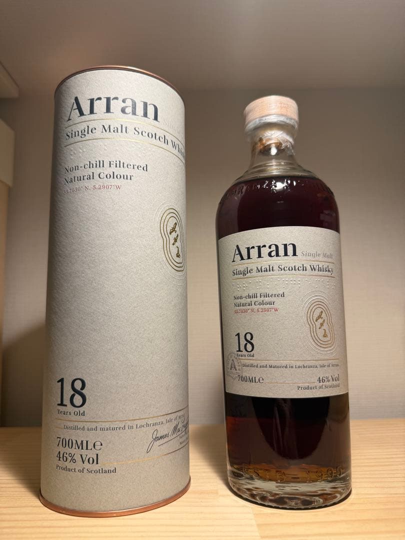 Arran 18年 シングルモルトウイスキー 700ml 46% ①