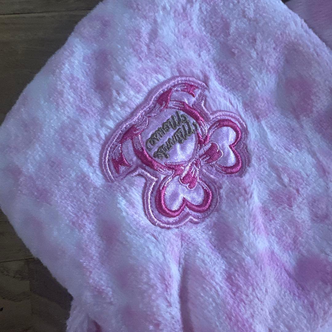 ミニー ディズニー ヒョウ柄 マフラーキャップ ピンク