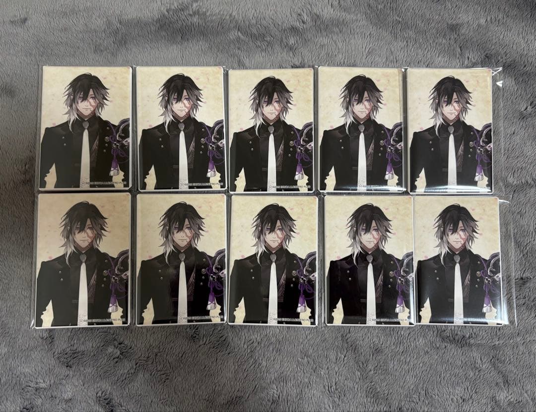 実休光忠　跪坐 スクエア 缶バッジ　刀剣乱舞