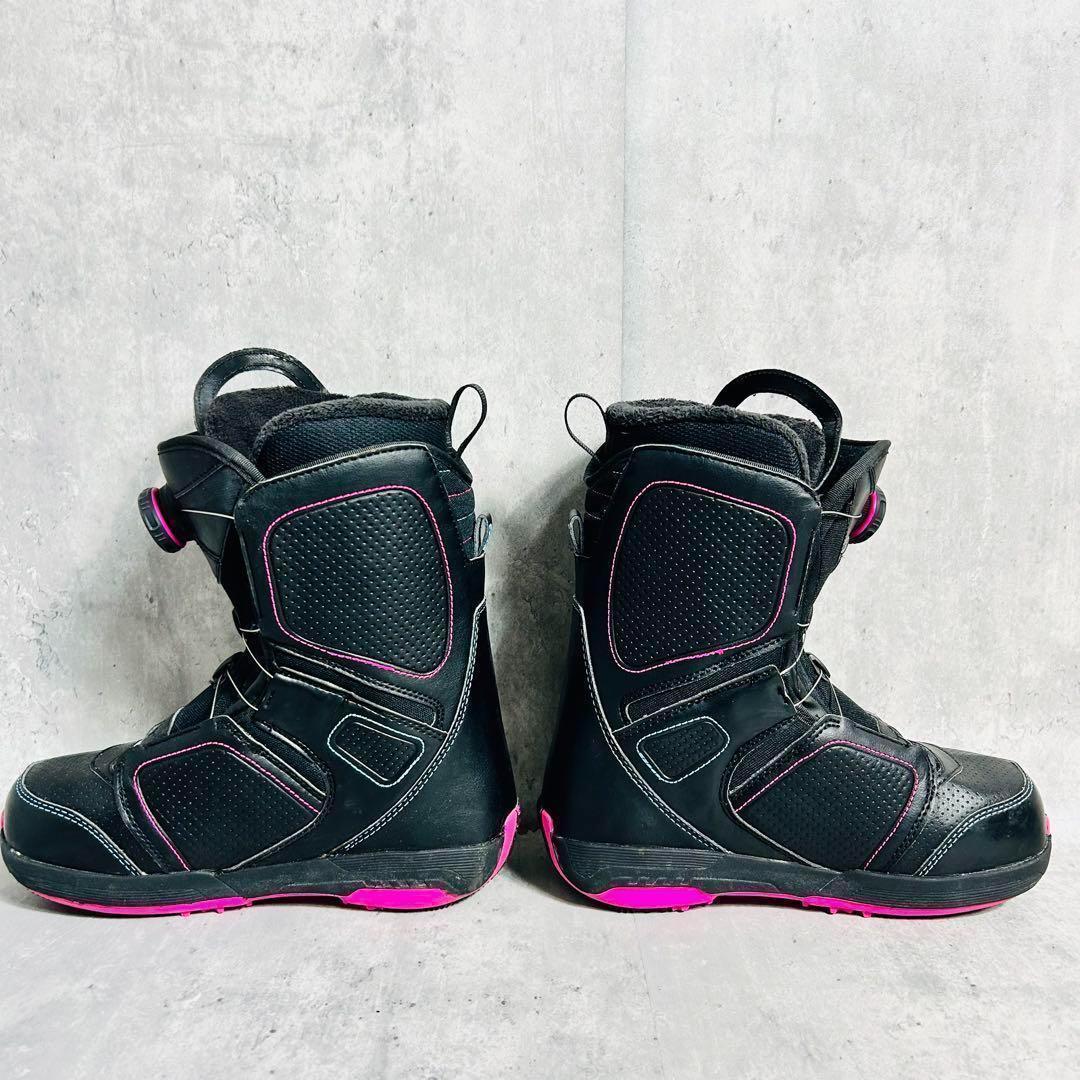 サロモン スノーボード ブーツ ボア 23cm スノボ BOA シューズ 黒