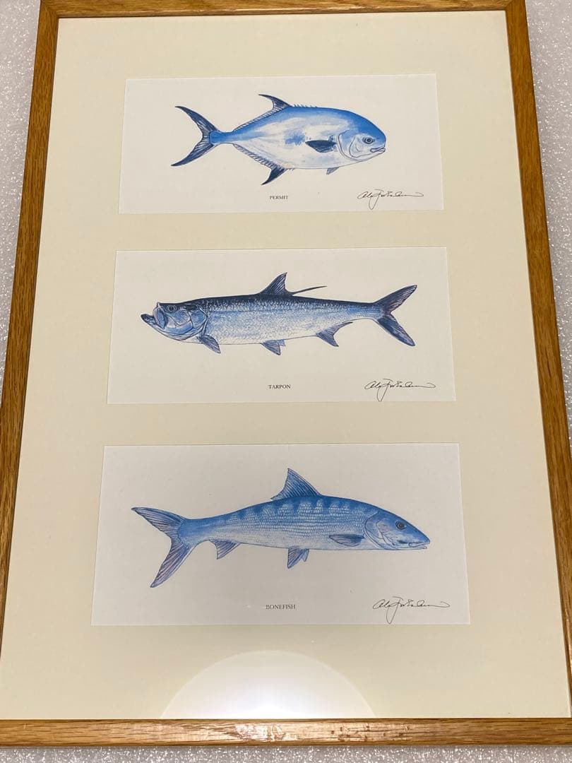 saltwater flyfishing グランドスラムリトグラフ