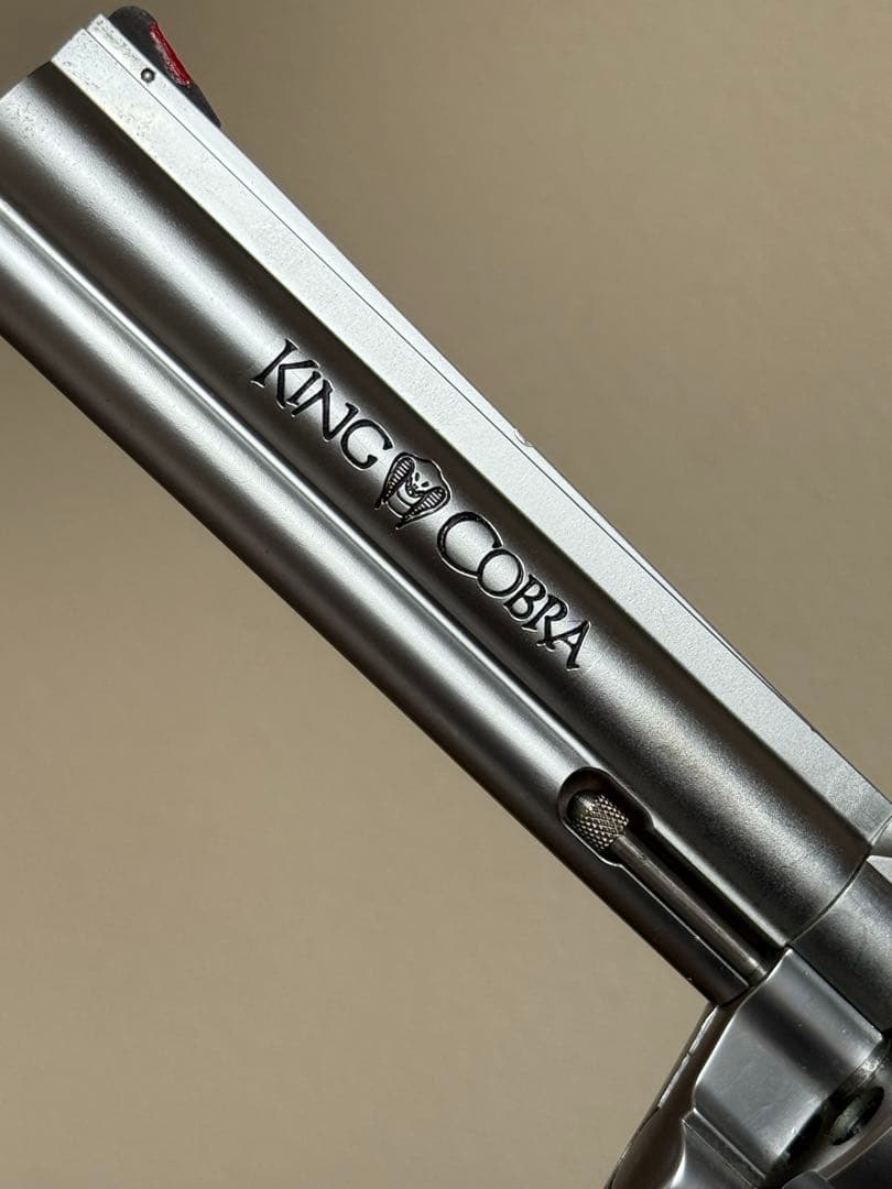 実物グリップ付 KSC コルト Mk-V キングコブラ シルバー モデルガン