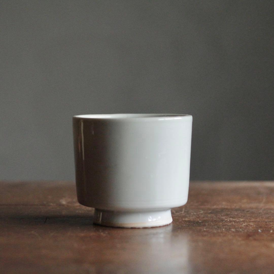 波佐見 白磁 筒茶碗 火入れ 古美術 古道具 アンティーク