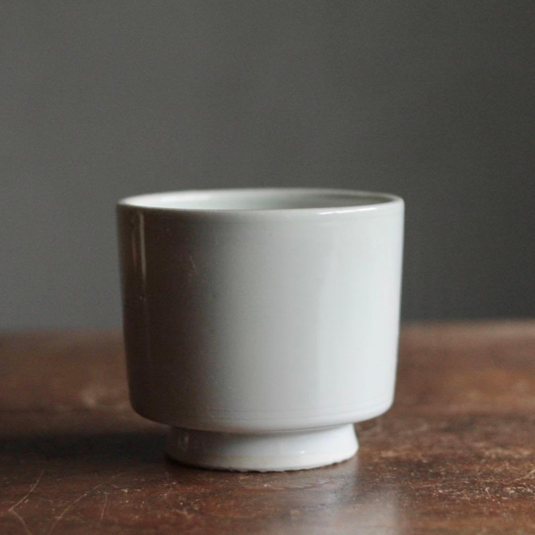 波佐見 白磁 筒茶碗 火入れ 古美術 古道具 アンティーク