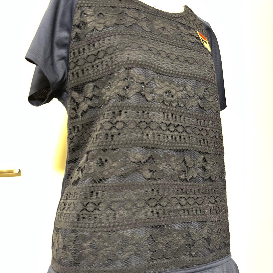 FILA ネイビー レーステニスウェア　セットアップ