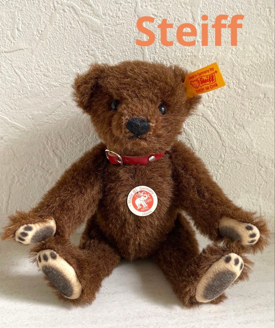 Steiffシュタイフ クラシックテディベア18cm アルパカモヘア027697