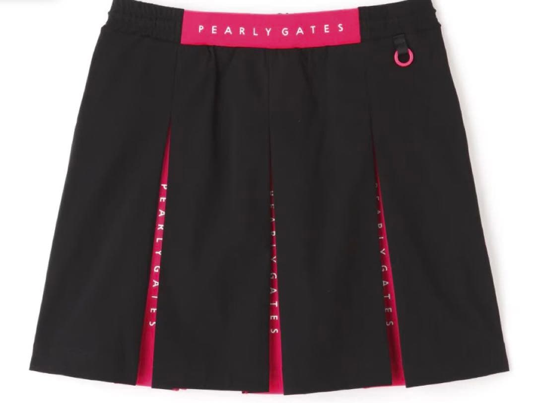 【新品】 PEARLY GATESプリーツスカートPink with BLACK