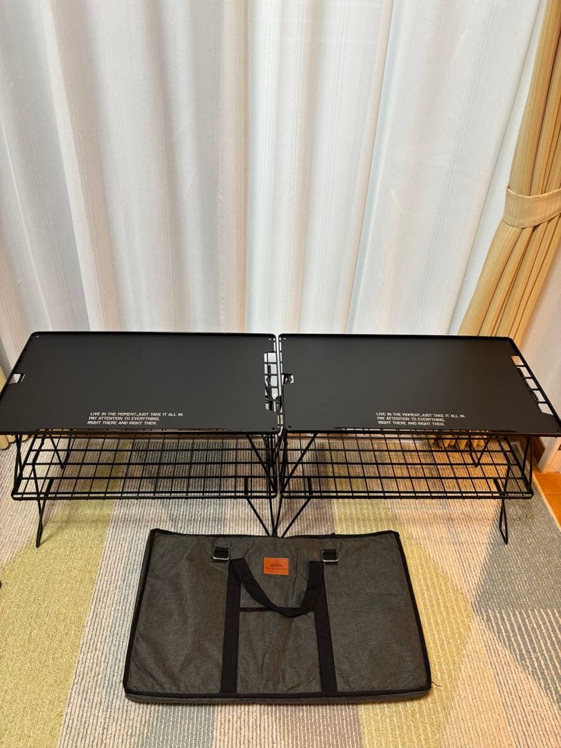 ユニフレーム　フィールドラック　4個　天板　収納バッグ　キャンピングムーン