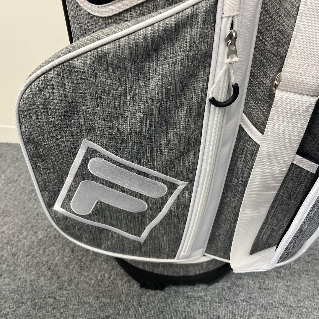 【未使用】FILA フィラ ゴルフ スタンド キャディバッグ 8.5型 ホワイト