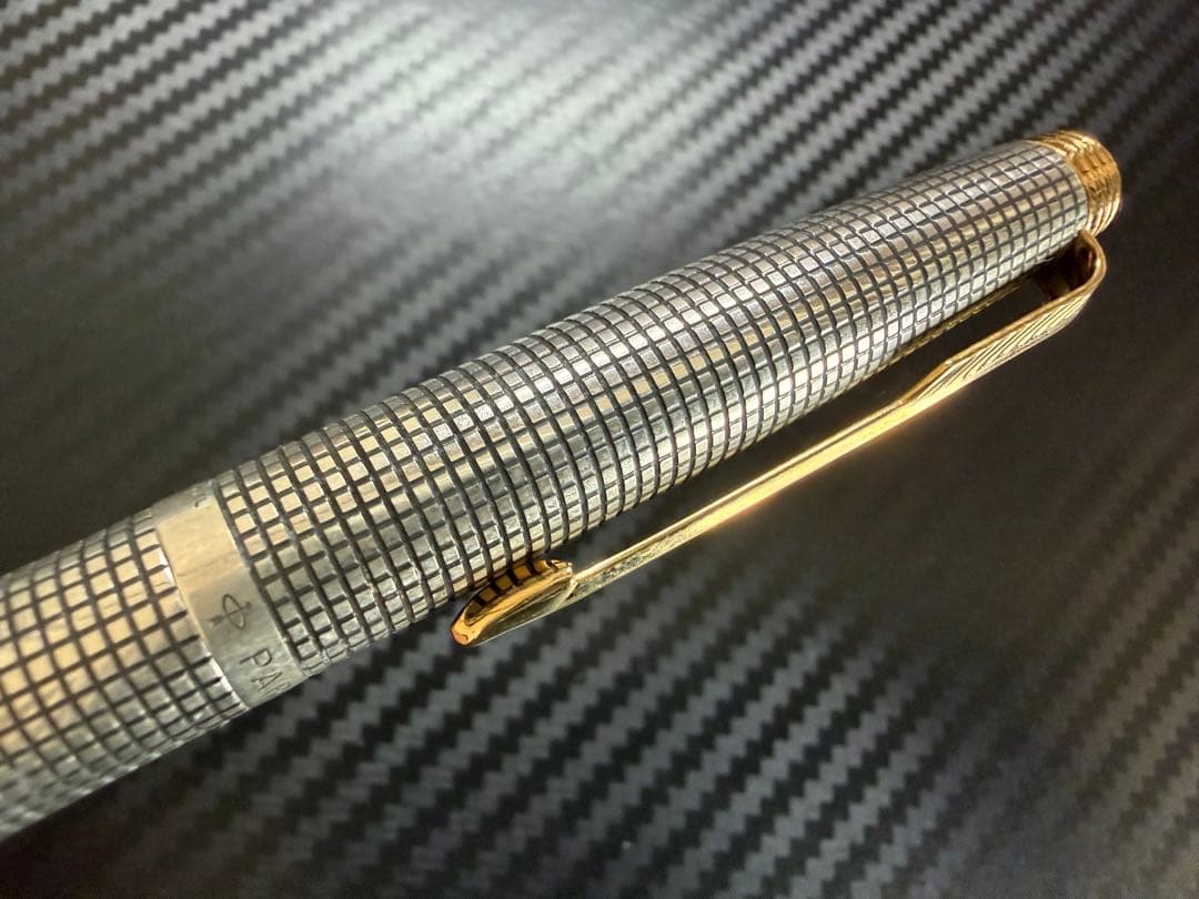 未使用に近い パーカー #75 シズレ XF 極細 スターリングシルバー 万年筆