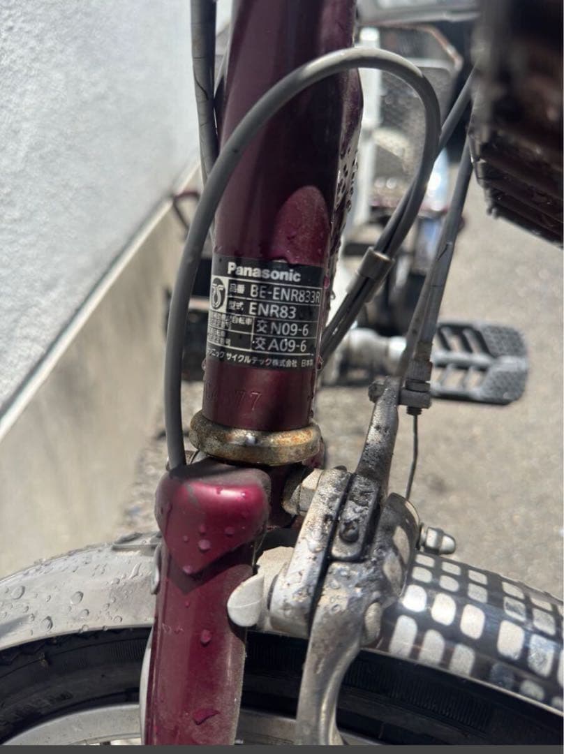 sawa3352！Panasonic三輪自転車ENR83バッテリー/充電器