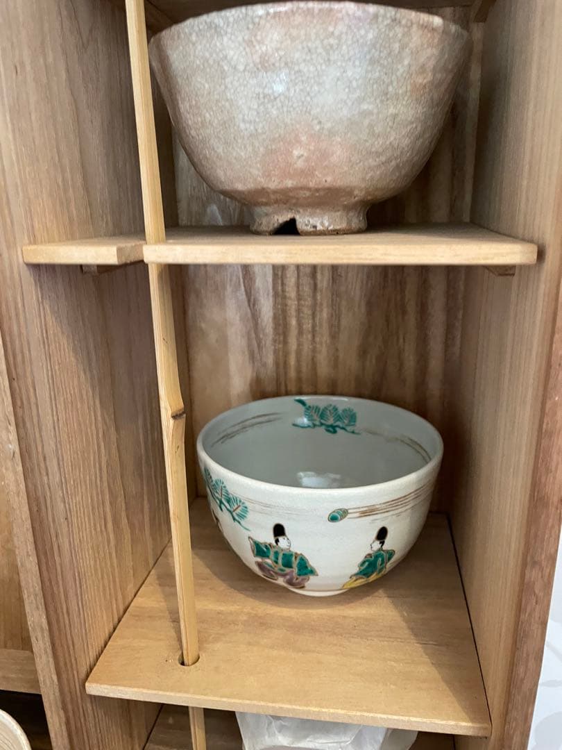 未使用　高級　萩焼　萩焼 藤井左入造 茶碗 作家物　茶道　お茶碗　萩焼茶碗　作家