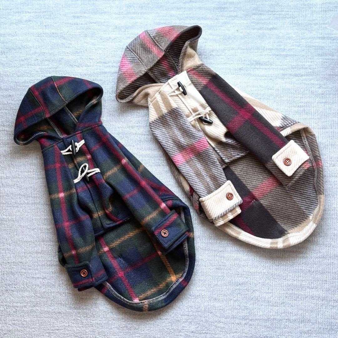 【チコリ】犬服　ハンドメイド　ダッフルコート風