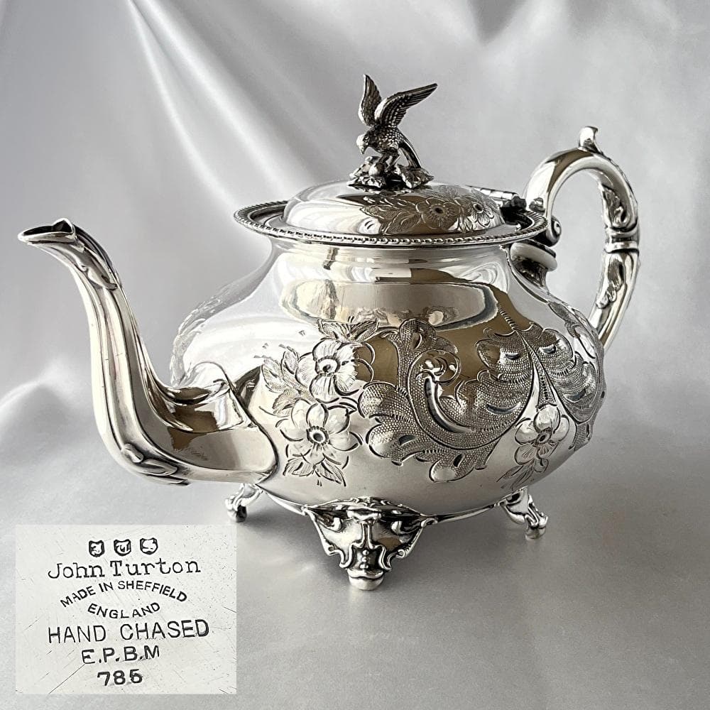 【John Turton】 ファルコンのティーセット 4点 ティーポット/ジャグ