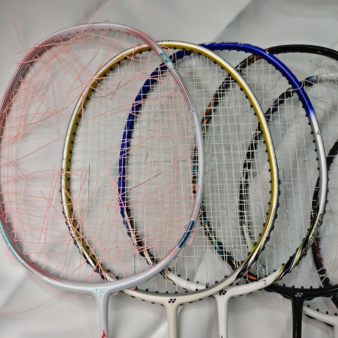 【ヒビ有り・ジャンク】バドミントンラケット 17本セット