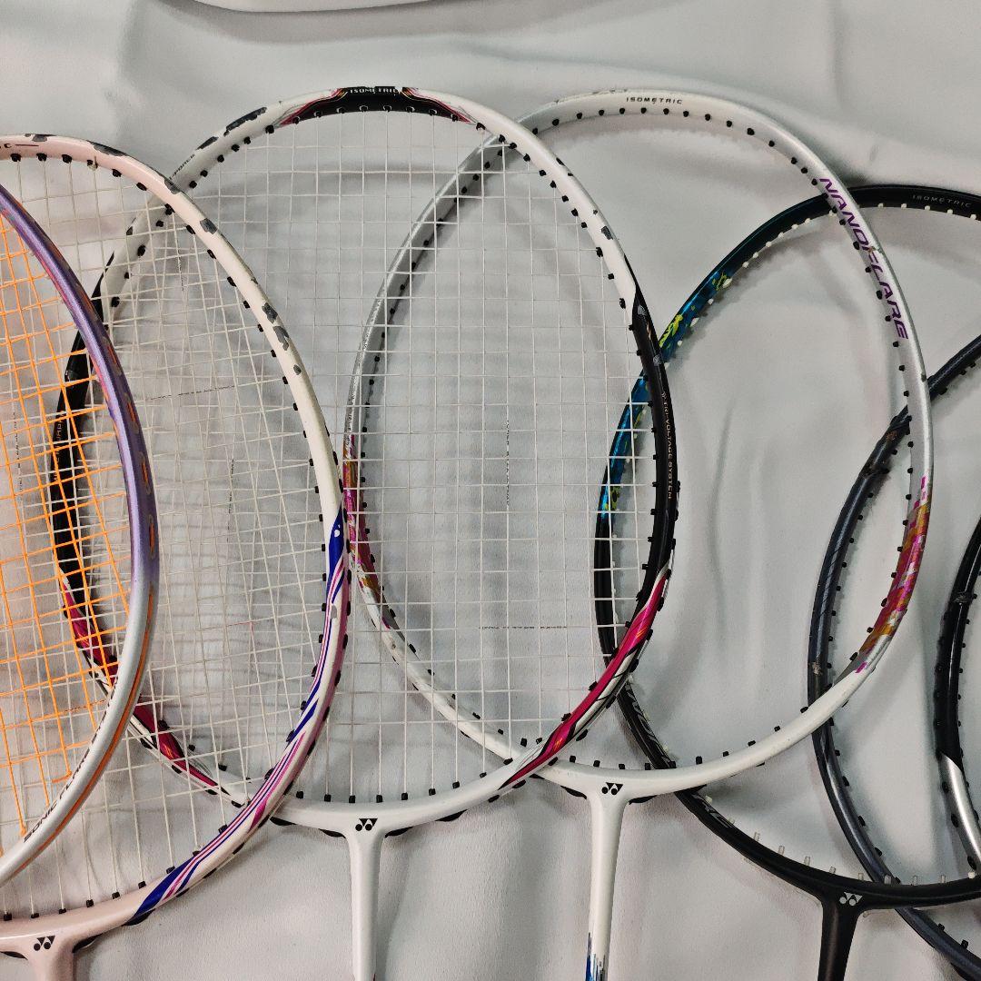 【ヒビ有り・ジャンク】バドミントンラケット 17本セット