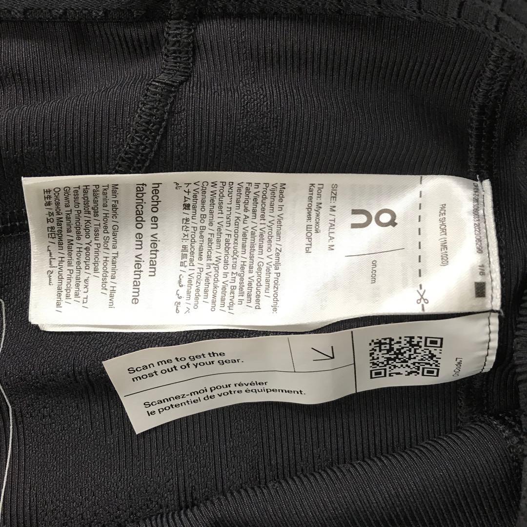 オンランニング　ハーフパンツ　Mサイズ ブラック