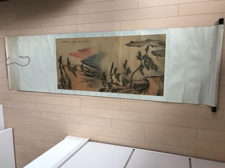 中国清時代掛軸　肉筆保証　畢伯濤画家