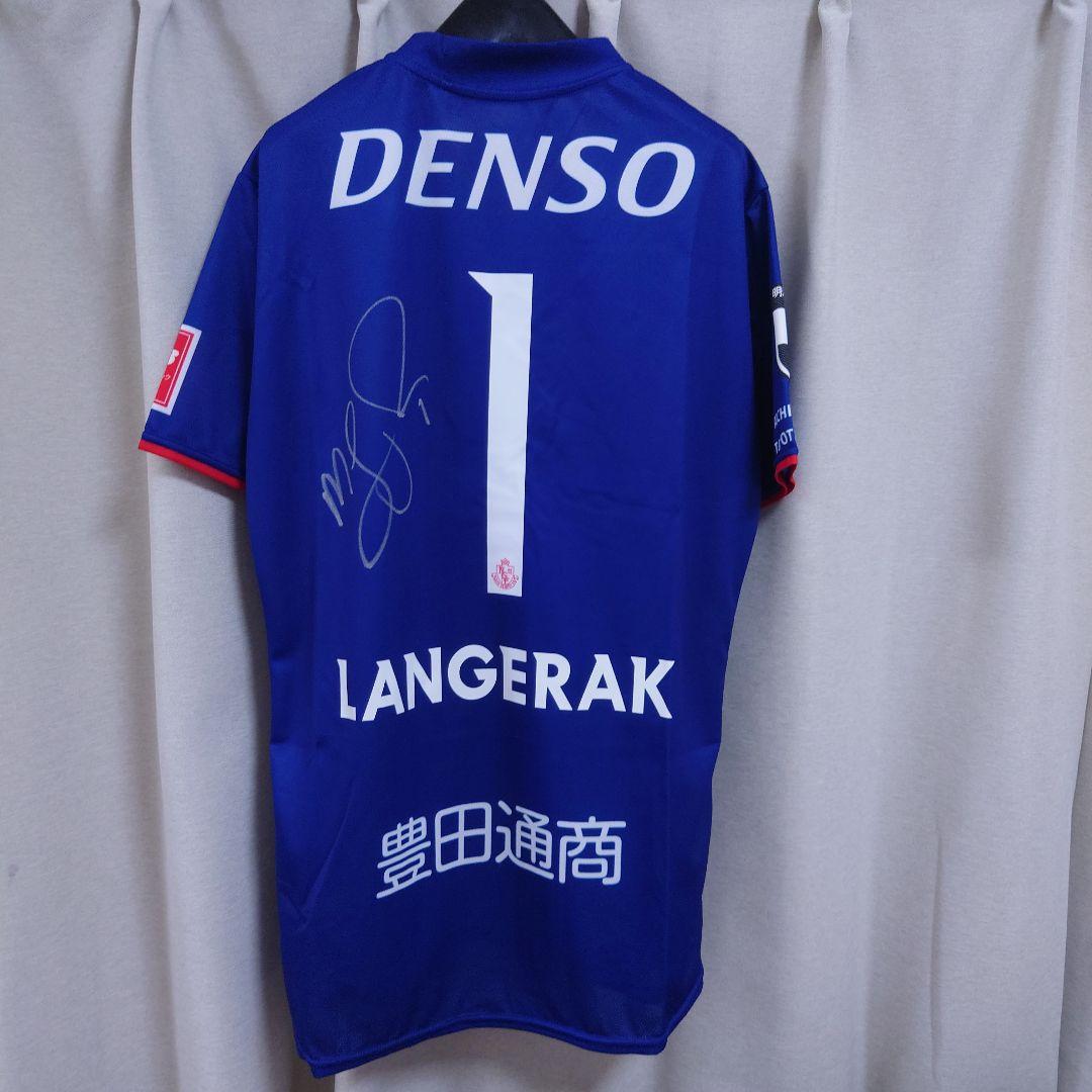 【貴重】ランゲラック　メッセージ&両面直筆サイン入ユニフォーム　名古屋グランパス