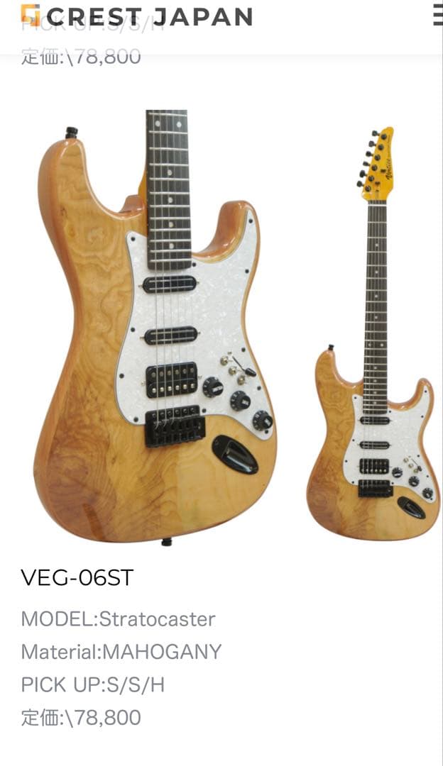 vertice. エレキギター　美品