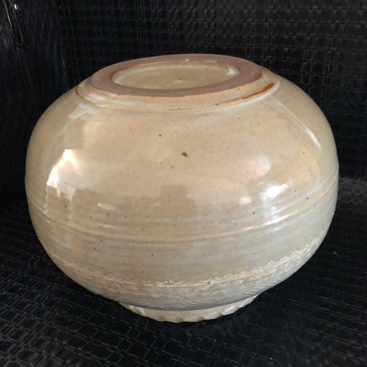 美しい古美術品◼️蔵から出てきた美しい謎の紋様が刻まれた壺、壷、花道具