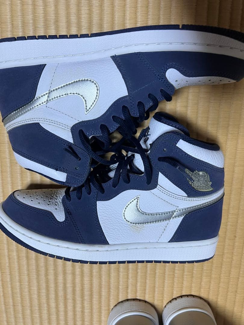 Nike Air Jordan ネイビー/ホワイト シューズ