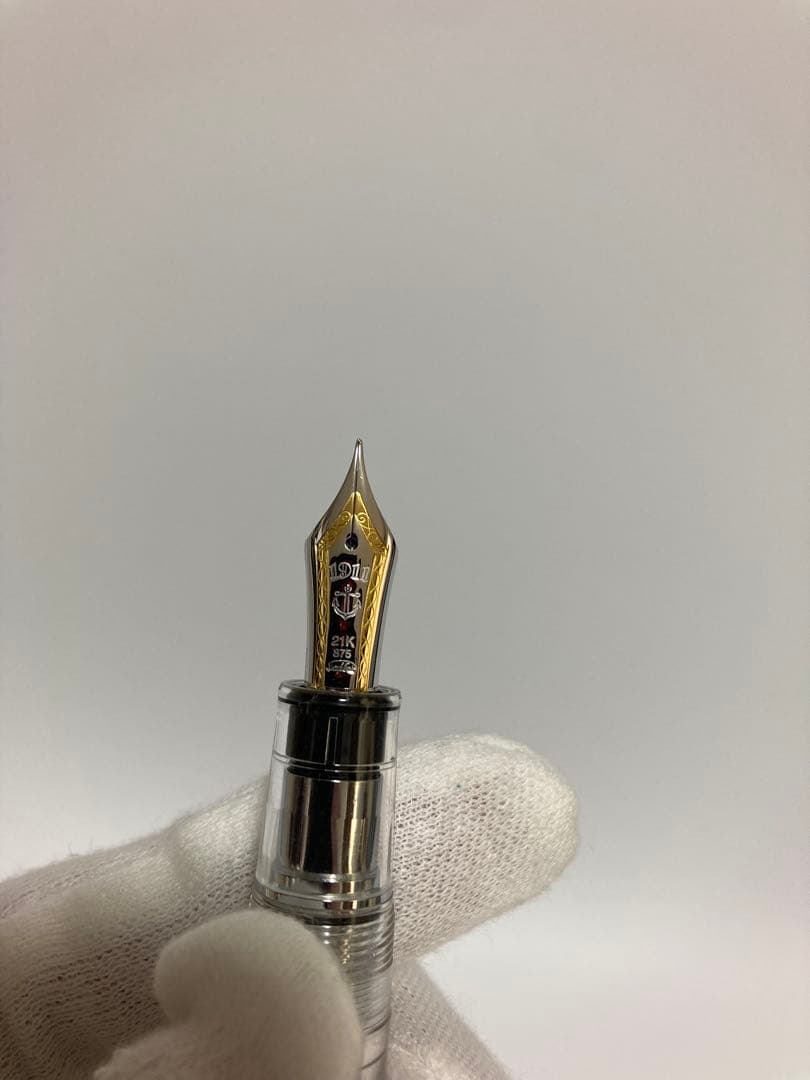 セーラー万年筆｜プロフェッショナルギア21金｜シルバー×透明モデル｜MF（中細）