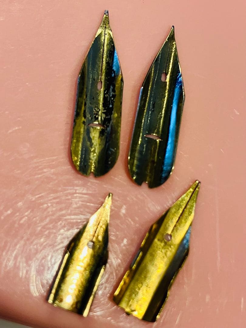 万年筆　14K 3個 18K 1個　金のペン先4個セット　約1.5グラム