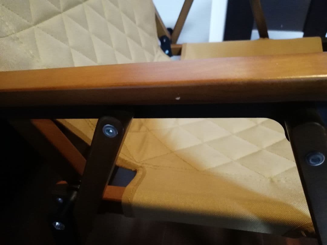 WAQ Folding Wood Chair ウッドチェア タンカラー2個セット