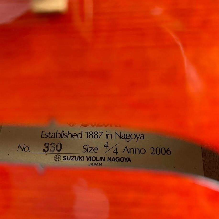 極美・極虎●鈴木バイオリン●No.330 4/4 2006年 violin 上位