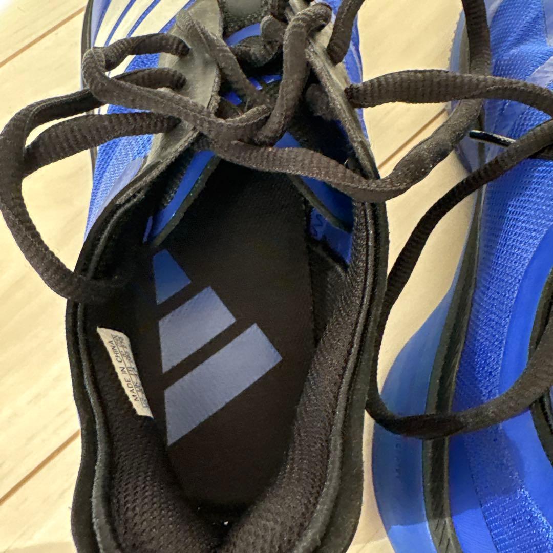 1回着用　箱アリ adidas バスケットボールシューズ 青 US 10.5