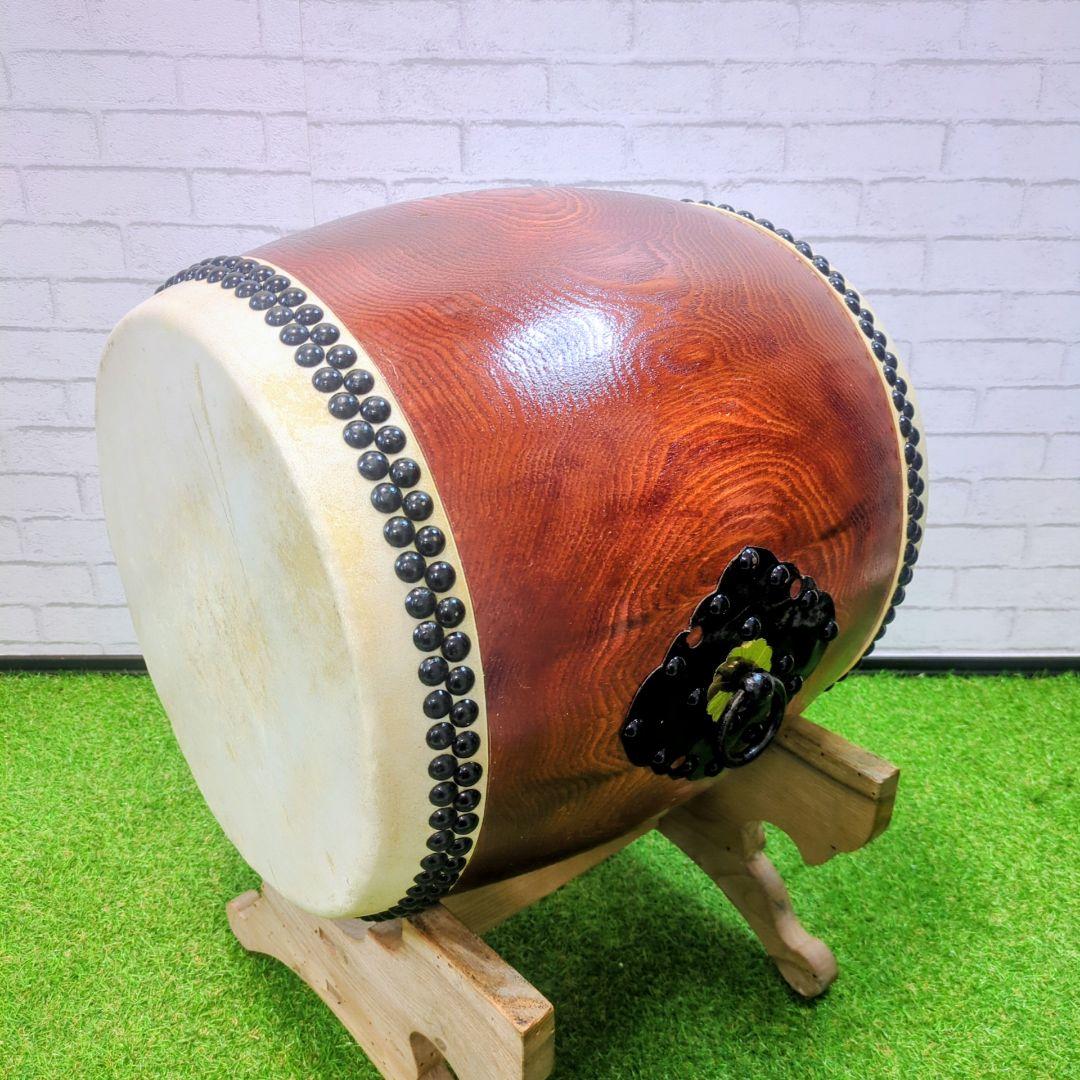 【最高級】和太鼓 1尺1寸 欅（赤欅）一本繰り抜き 如輪杢 希少品