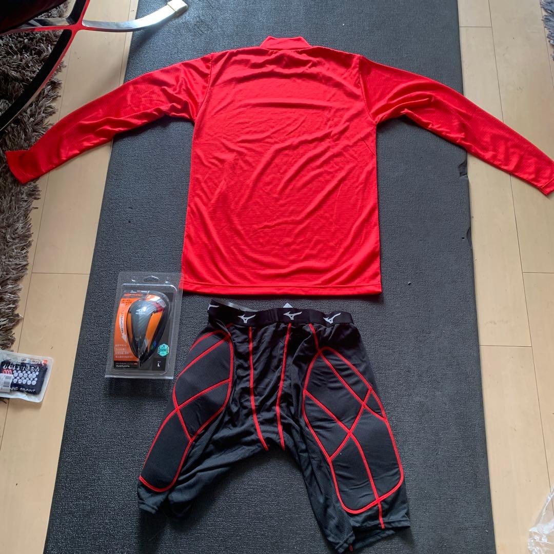 MIZUNO 野球　スライディングパンツ　と　ファールカップドクターショック