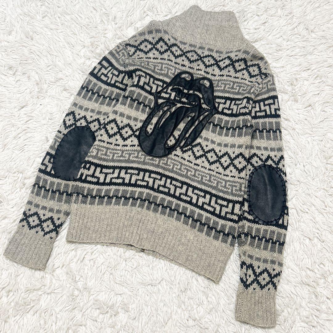 稀少 The Rolling Stones ローリングストーンズ カウチンニット