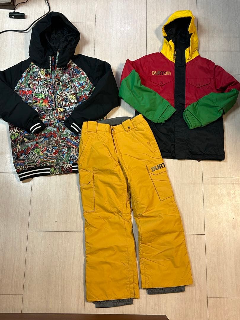 BURTON マーヴェルコラボ キッズスキーウェア3点セット