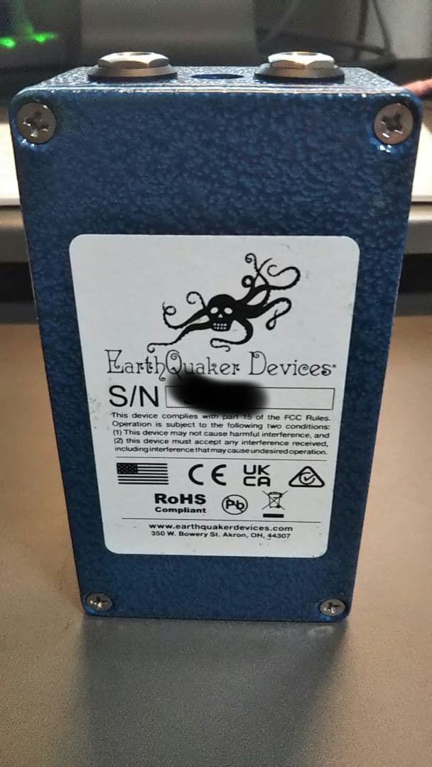 【美品】EarthQuaker Devices Zoar 歪みエフェクター