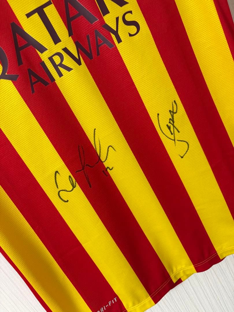 【新品未使用】ブスケツ ラフィーニャ直筆サイン　バルセロナ 当時物　正規品