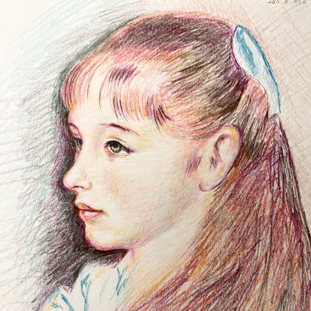 鉛筆画　シモーネ・マルティーニのエンジェルの模写