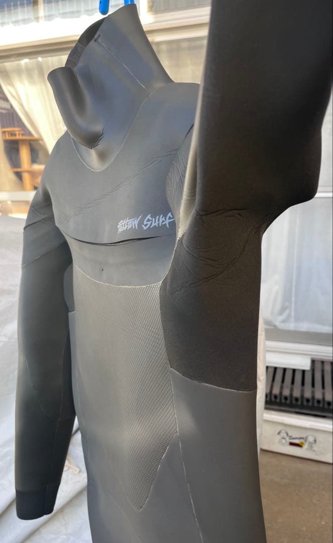 美品　5×3㎜セミドライ　ロングチェストジップ　XXLB