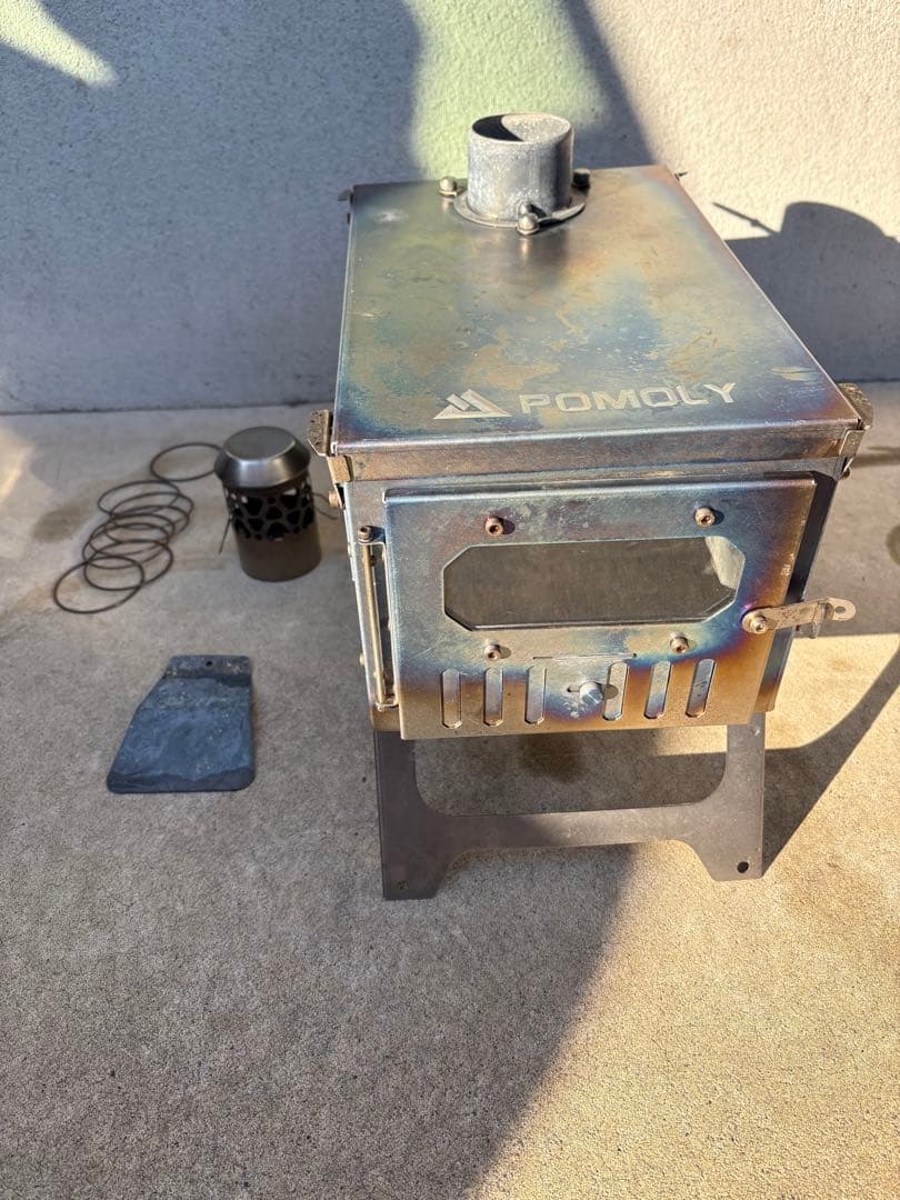 値下げしましたPOMOLY ポモリー T-Brick Mini 薪ストーブチタン