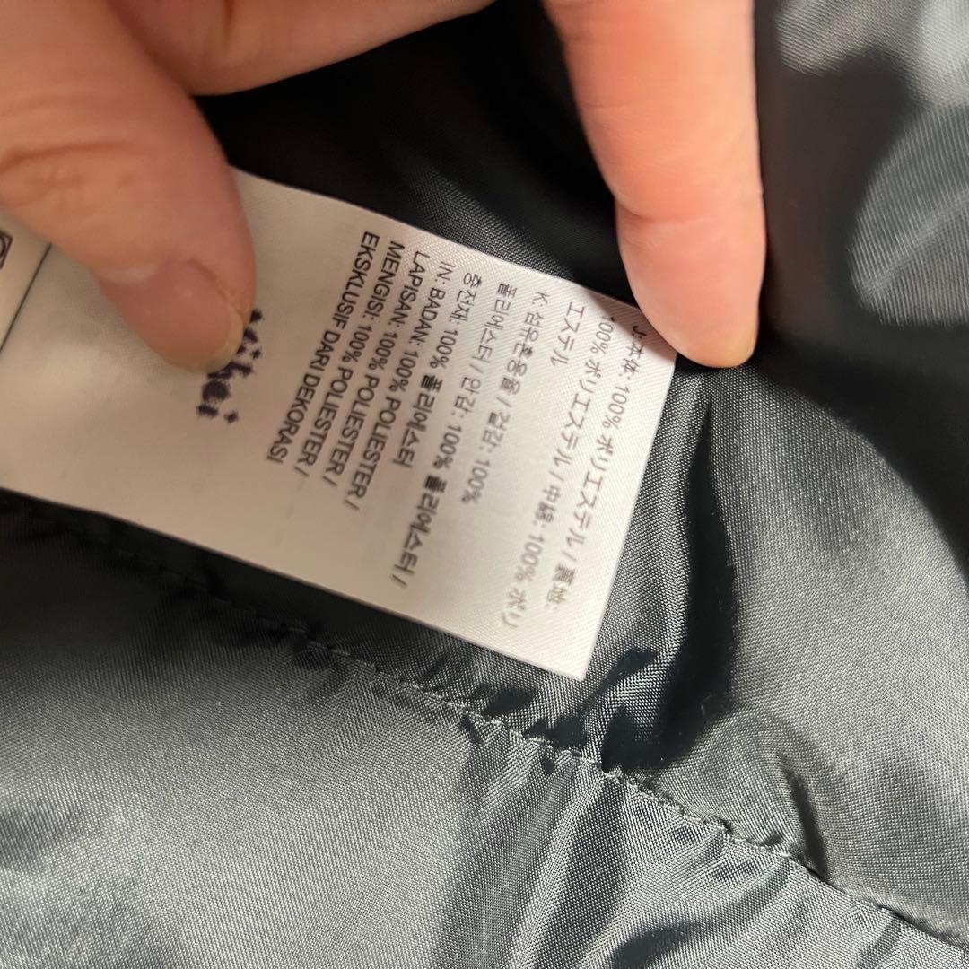 Nike フード付きベンチコート ブラック　黒