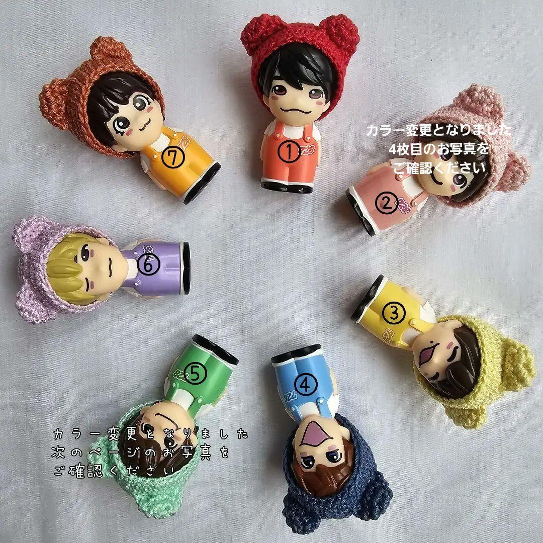 ハンドメイド　なにわ男子指人形　くま耳帽子　オーダー受付中