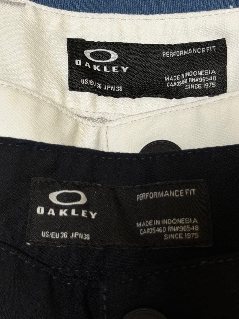 2セット オークリーゴルフパンツ 黒 白 US 36 JPN 38