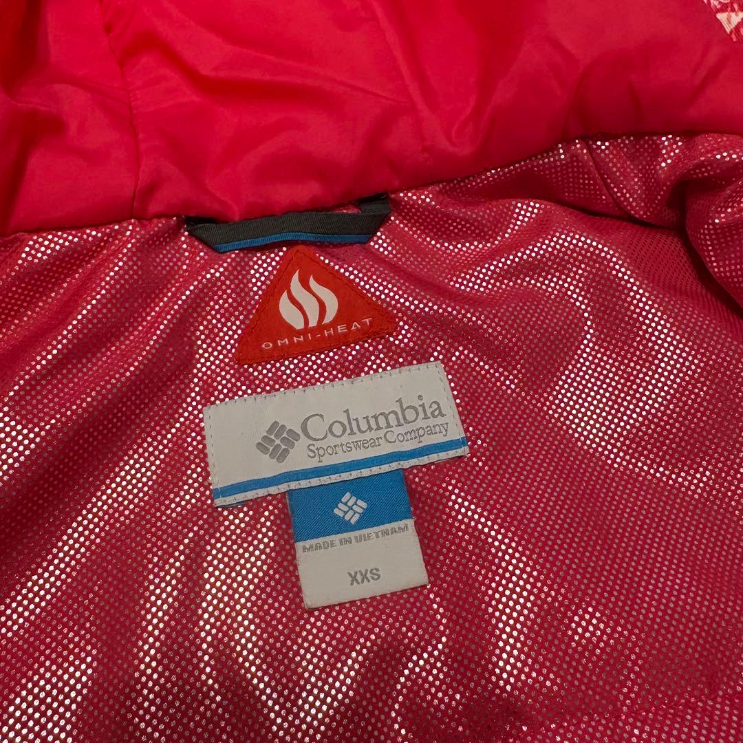 【美品】コロンビア キッズ スキーウェア 上下セット XXS 110cm ピンク