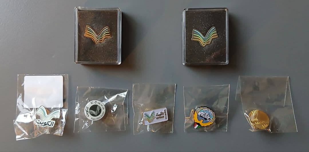 [レア]大阪万博クウェート館ピンバッジ7個セット