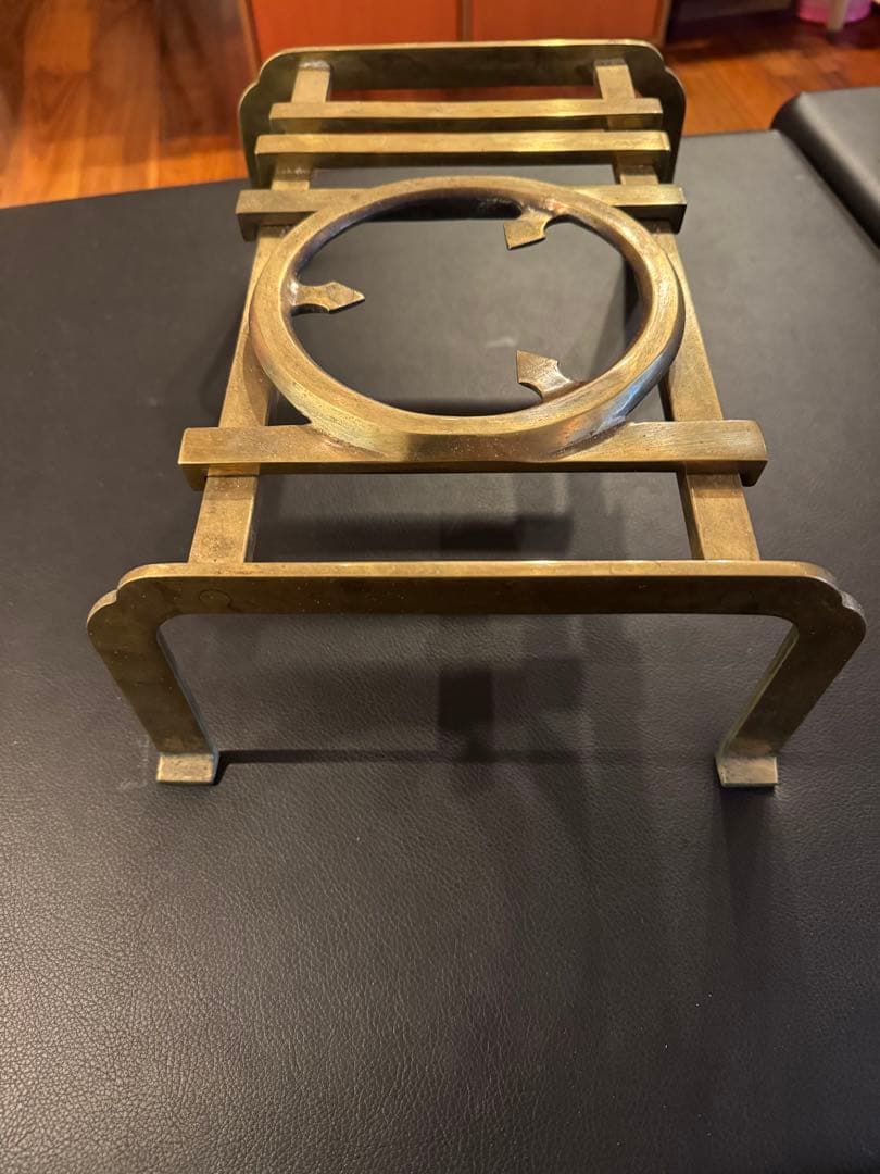 真鍮　吉原五徳　レトロ