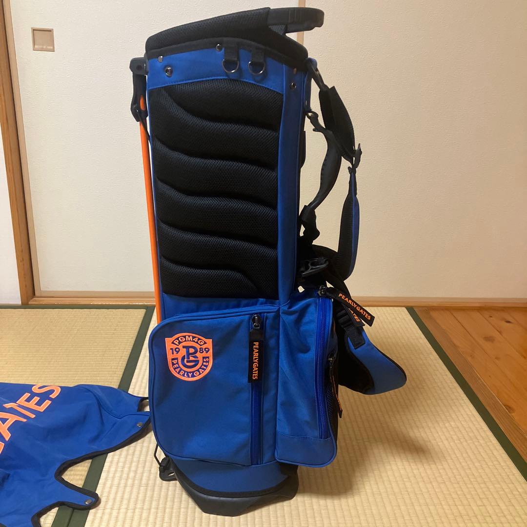 PEARLY GATES スタンド式ゴルフバッグ 青