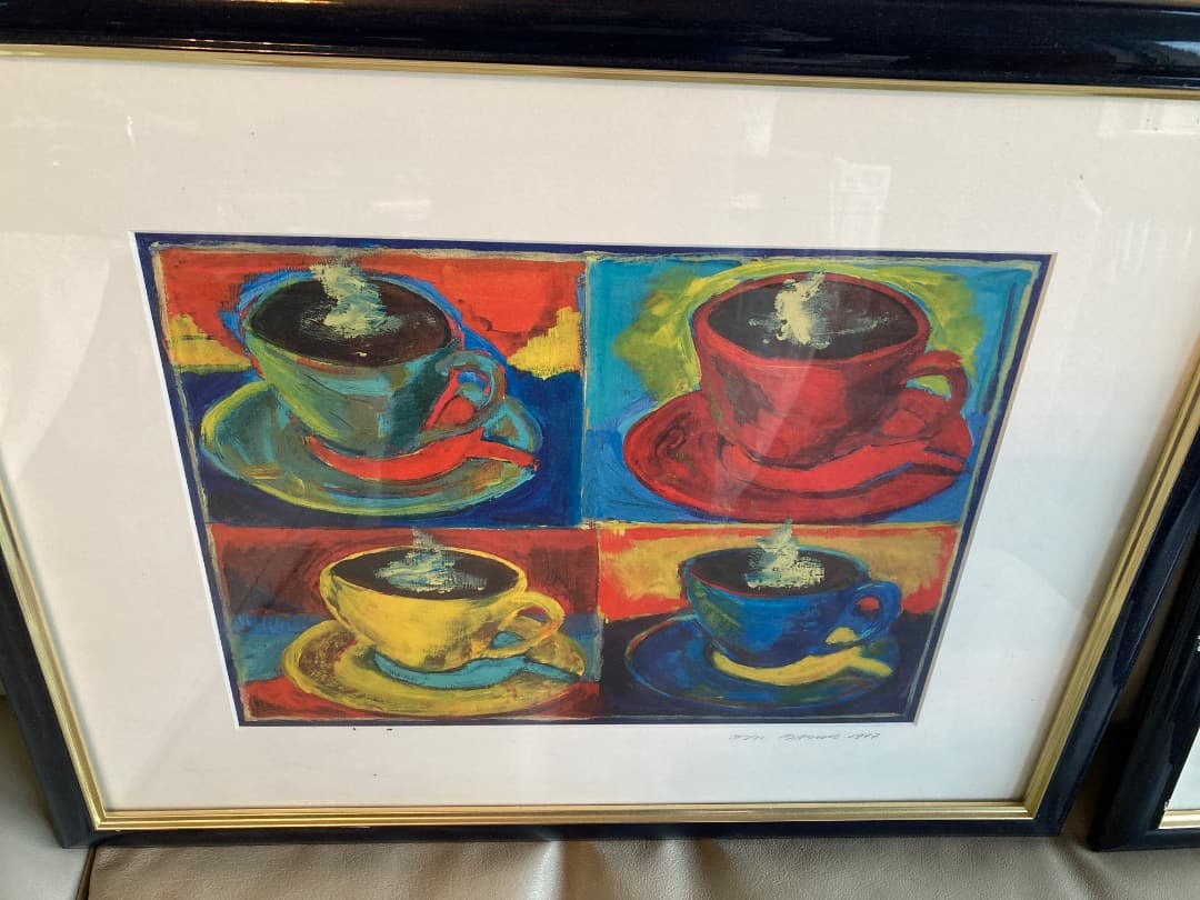 色彩の美しさが光る水彩画二点