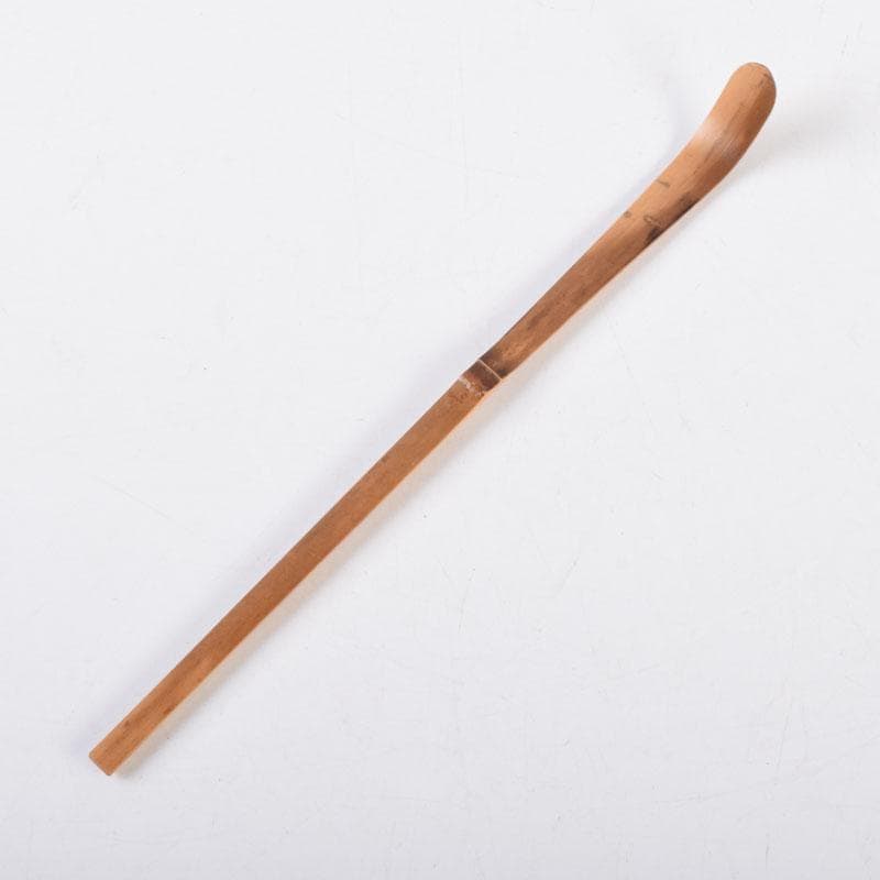 茶道具　影林宗篤作　茶杓　銘「笹舟」　前大徳　福本積應書付　共筒共箱　V8687