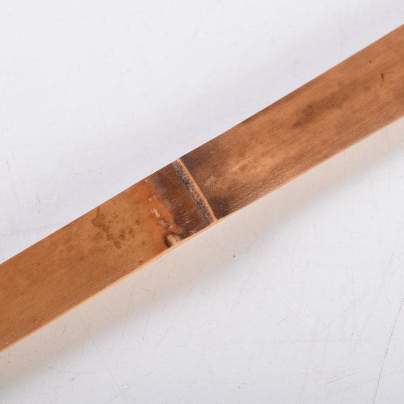 茶道具　影林宗篤作　茶杓　銘「笹舟」　前大徳　福本積應書付　共筒共箱　V8687